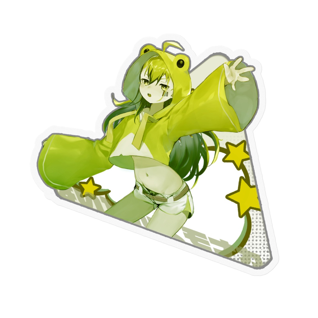 frog monaca sticker / カエルモナステッカー