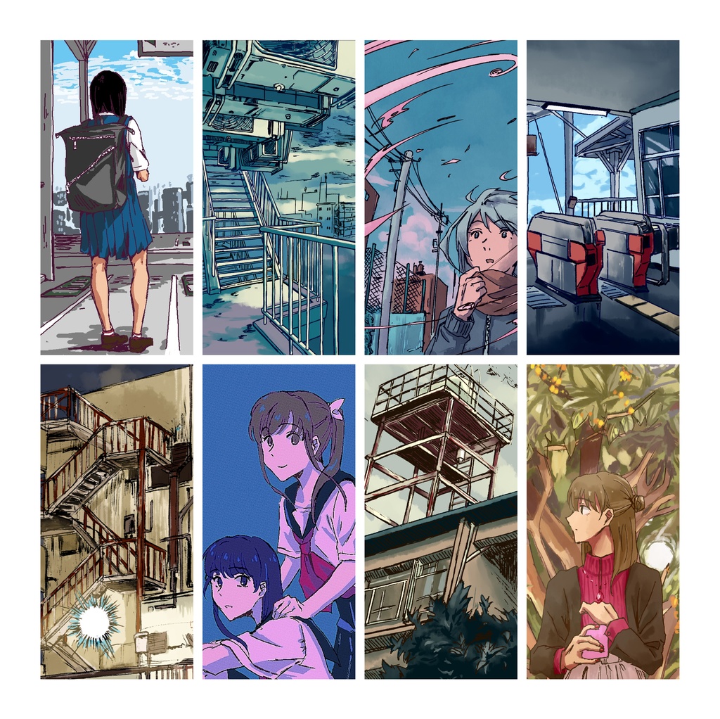 イラスト本 情景 わとりプリント Booth