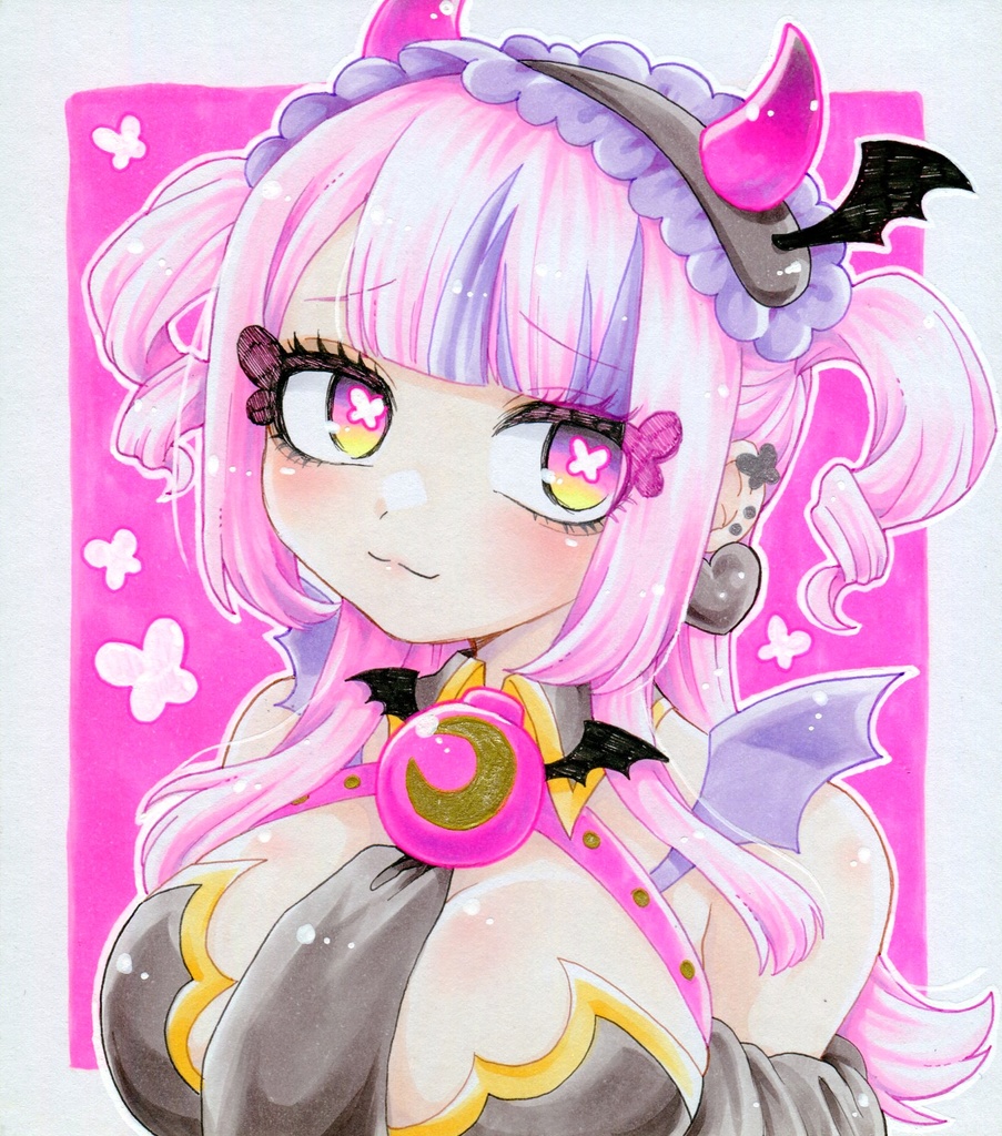 手描きイラスト 原画 ボンバーガール 最愛チアモ - 《 ぺぺろんてぃ  