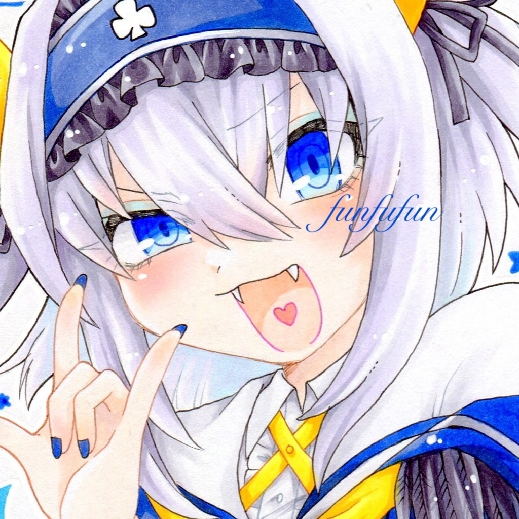 手描きイラスト　麻雀ファイトガール  アンコク・ミツバ　原画