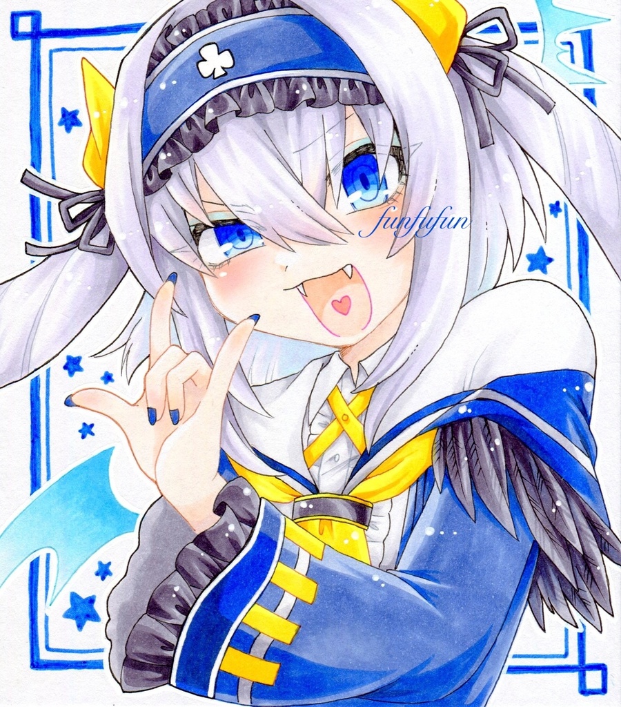 手描きイラスト 麻雀ファイトガール アンコク・ミツバ 原画