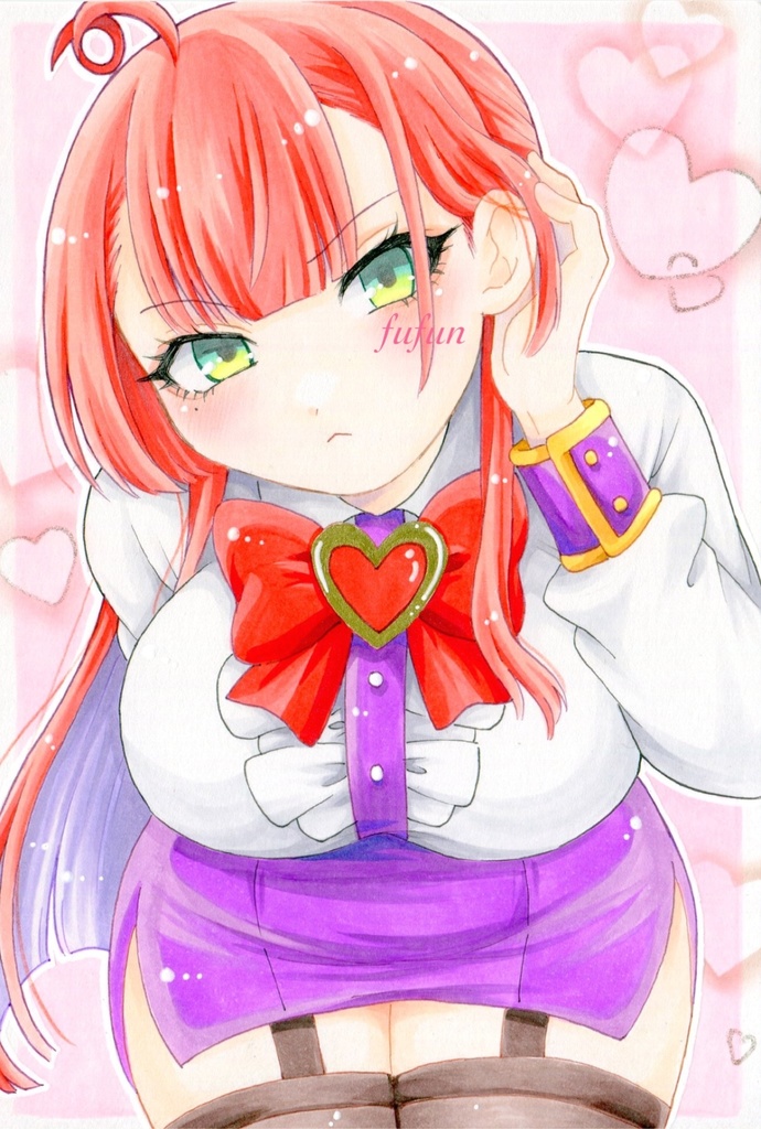 手描きイラスト 麻雀ファイトガール 魔法少女 ミツモトダイア