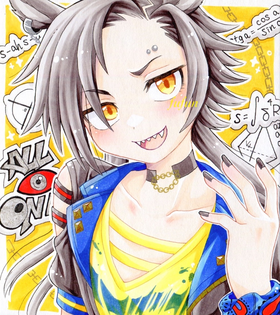 手描きイラスト ウマ娘 エアシャカール