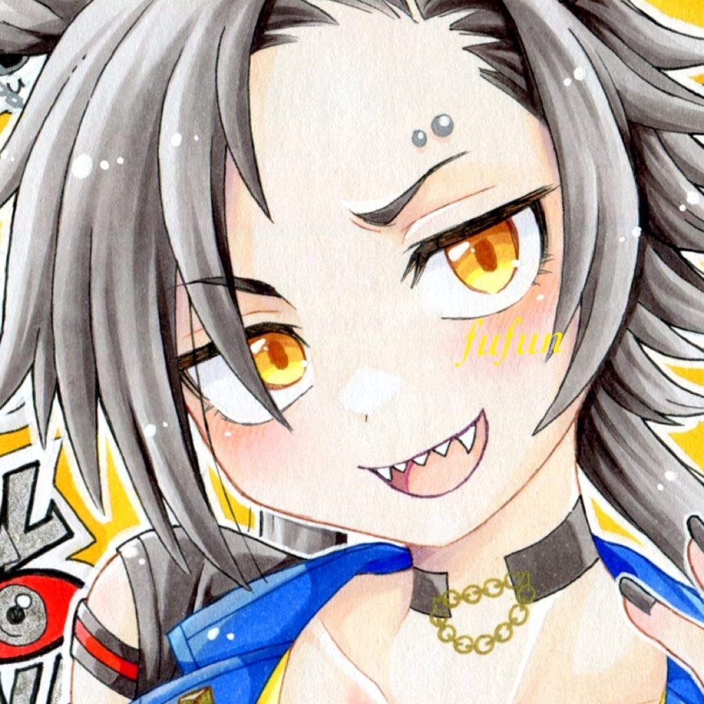 手描きイラスト　ウマ娘　エアシャカール