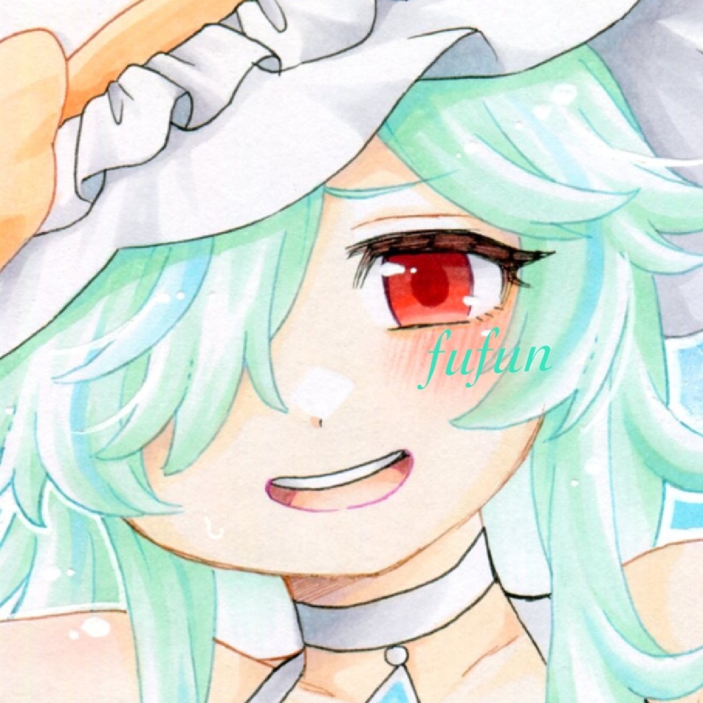 手描きイラスト　麻雀ファイトガール　ダブリエル　デート　色紙
