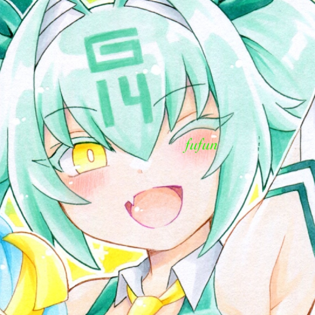 手描きイラスト　麻雀ファイトガール　G-14 イヨ　サキュバスチアコス