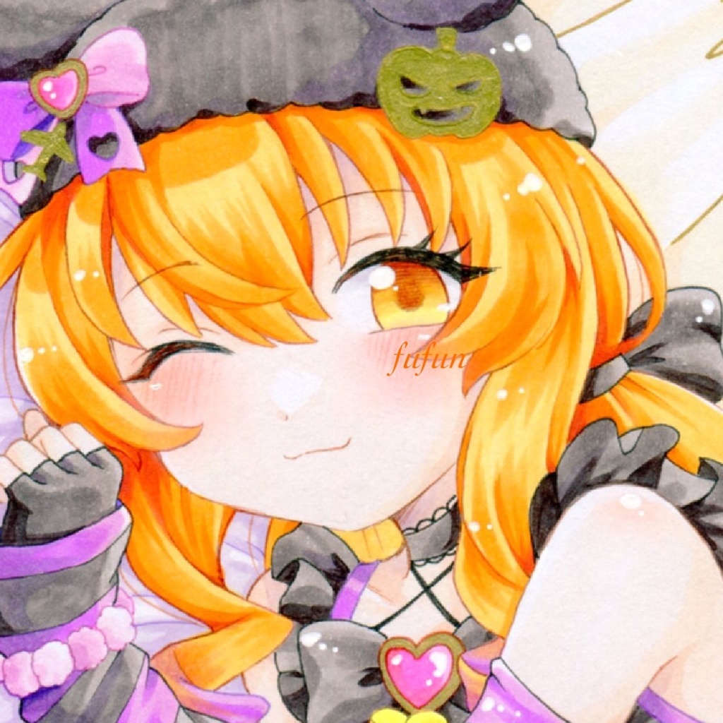 手描きイラスト ウマ娘 マヤノトップガン ハロウィン