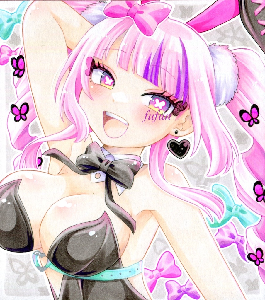 手描きイラスト CCJ ボンバーガール 最愛チアモ バニー