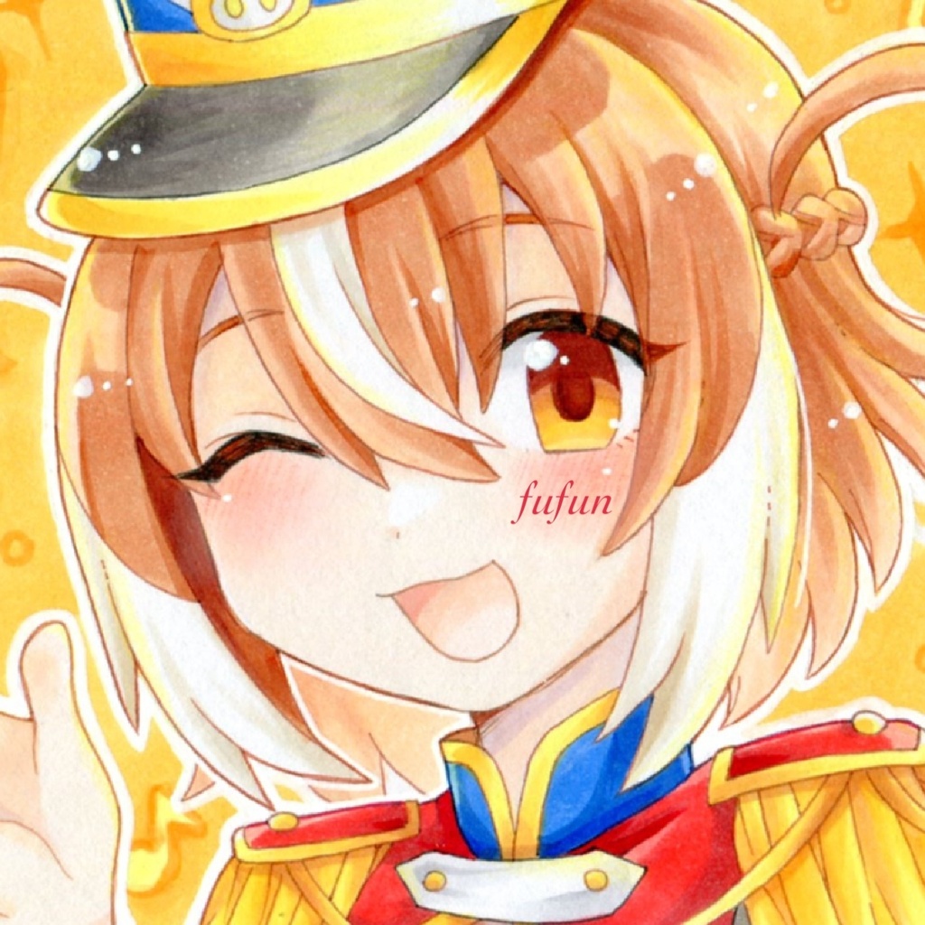 手描きイラスト 麻雀ファイトガール ヒヨリ マーチングバンド