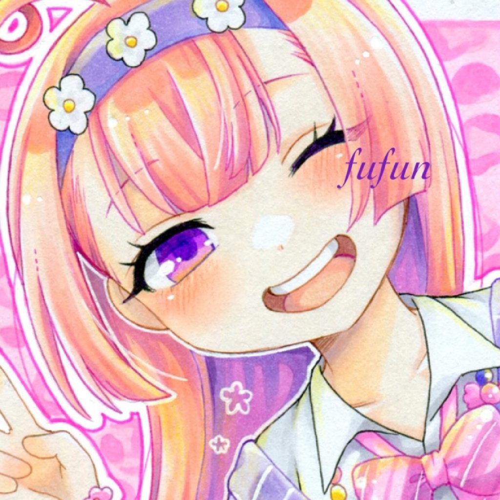 手描きイラスト　麻雀ファイトガール　ミツモト・ココア　ギャル