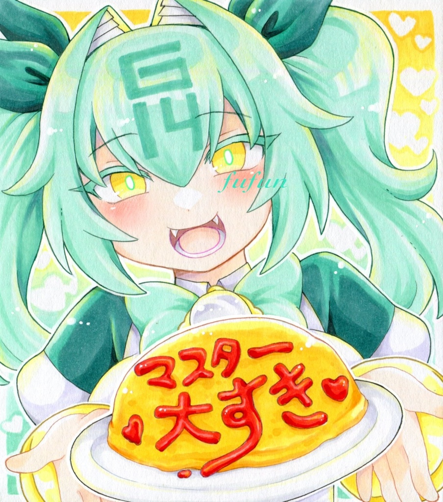 手描きイラスト 麻雀ファイトガール G-14 イヨ 原画