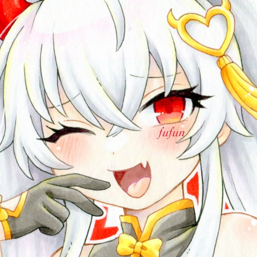 手描きイラスト　ボンバーガール　QMA グリムアロエ　メイド