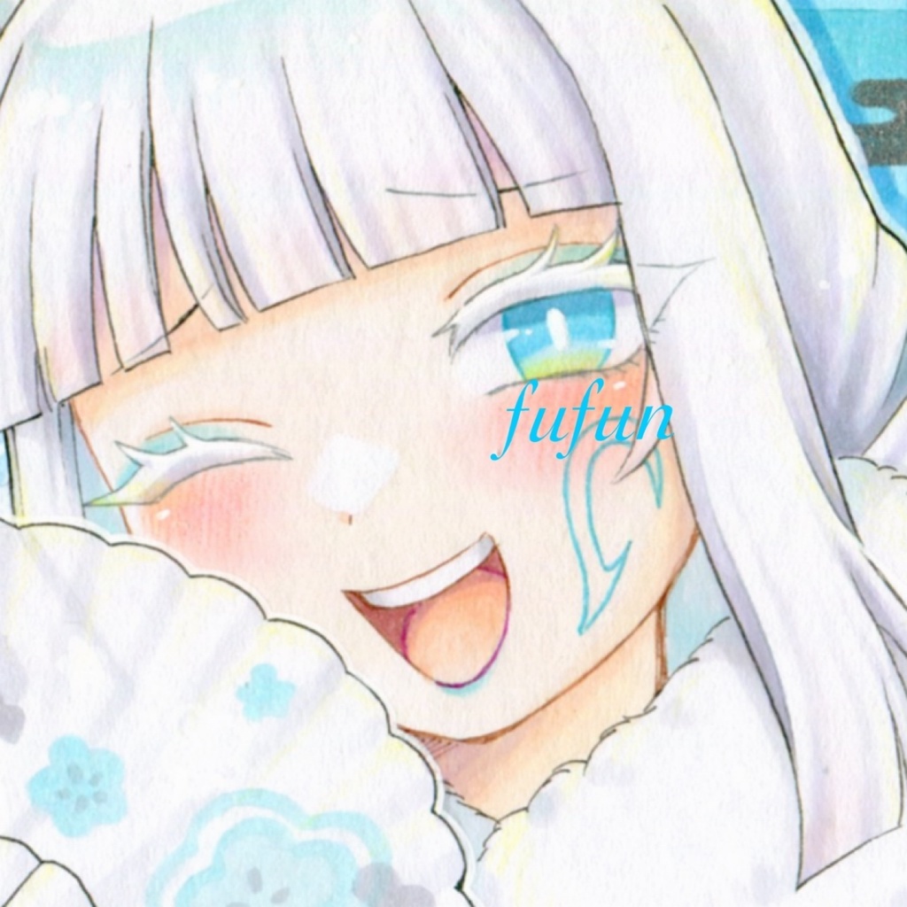 手描きイラスト　麻雀ファイトガール　イッシキクリア　初詣