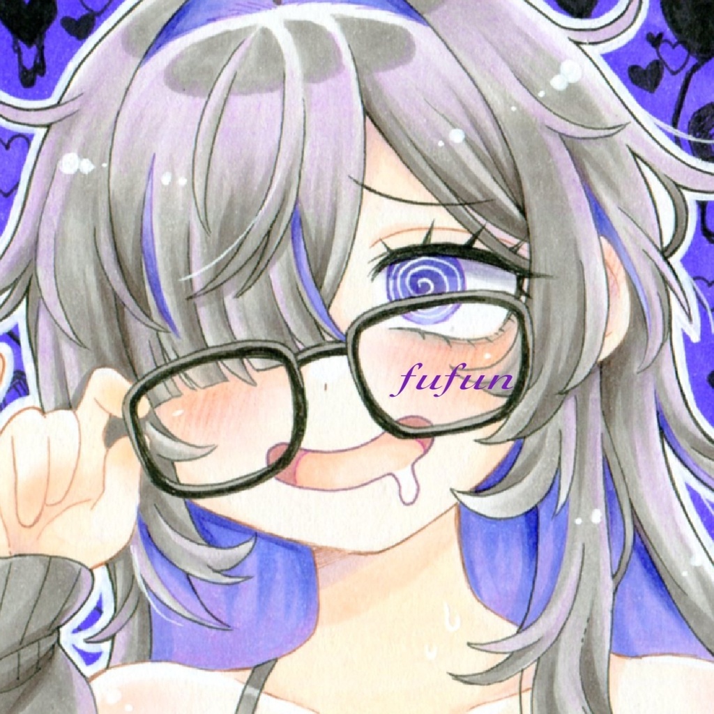 勝利の女神　NIKKE レーベル　手描きイラスト　色紙