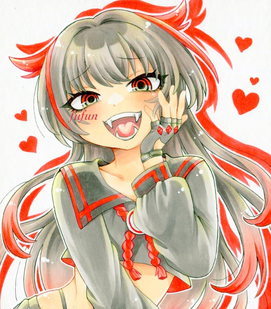 手描きイラスト 麻雀ファイトガール シゴロヌキジュン