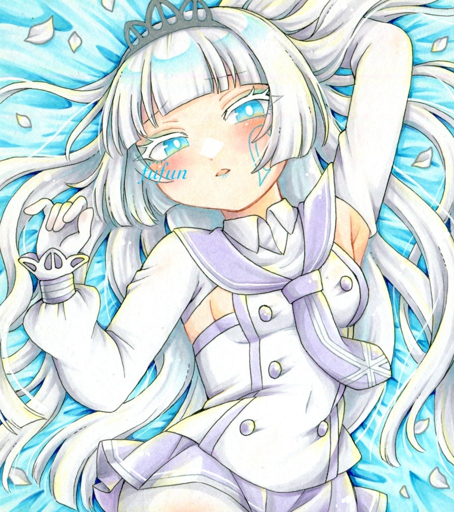 手描きイラスト 麻雀ファイトガール イッシキクリア 色紙