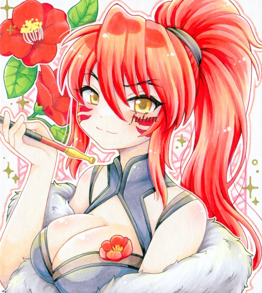 手描きイラスト 戦国乙女 織田ノブナガ チャイナ