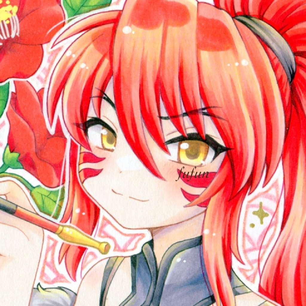 手描きイラスト　戦国乙女　織田ノブナガ　チャイナ