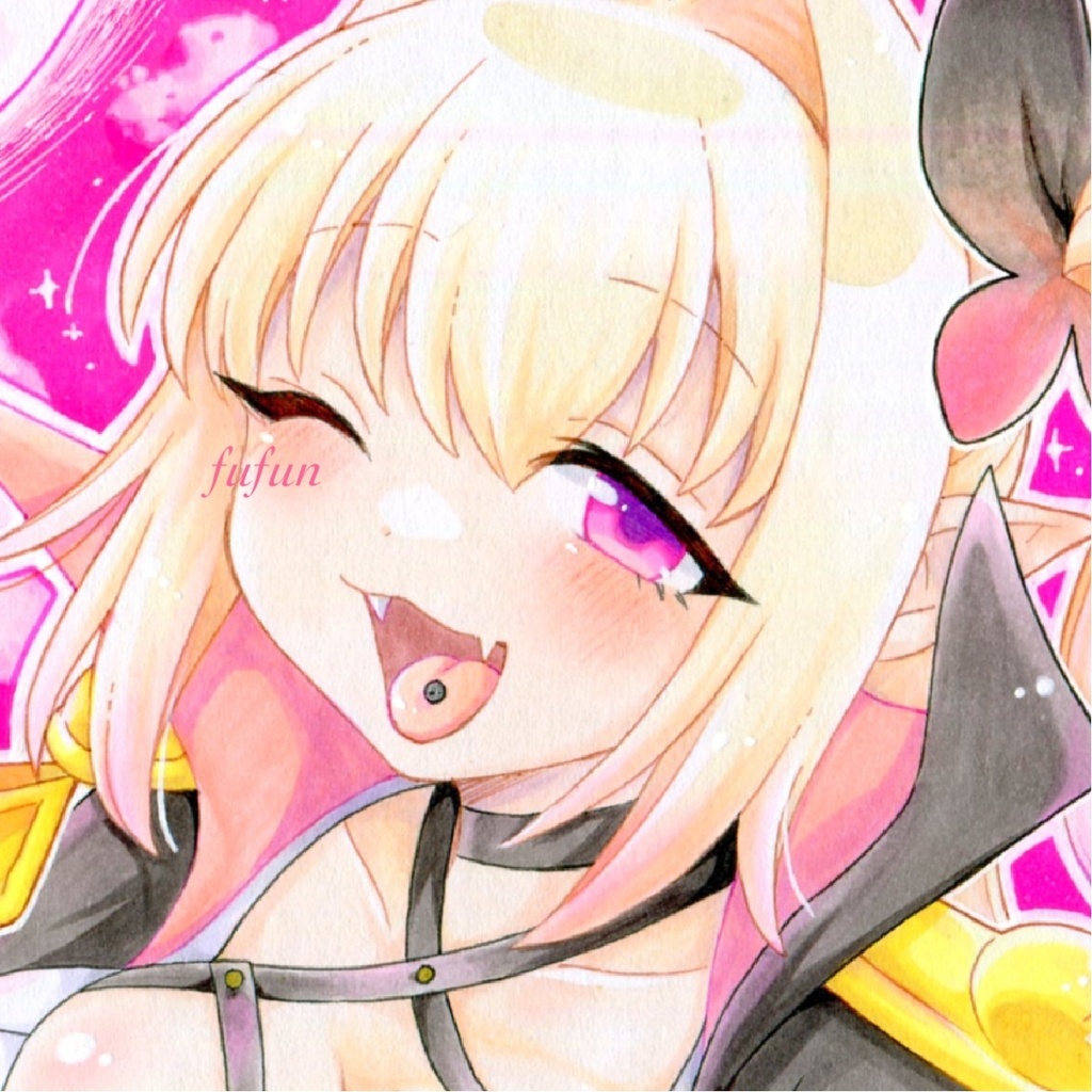 手描きイラスト 麻雀ファイトガール クレンホウトウカ