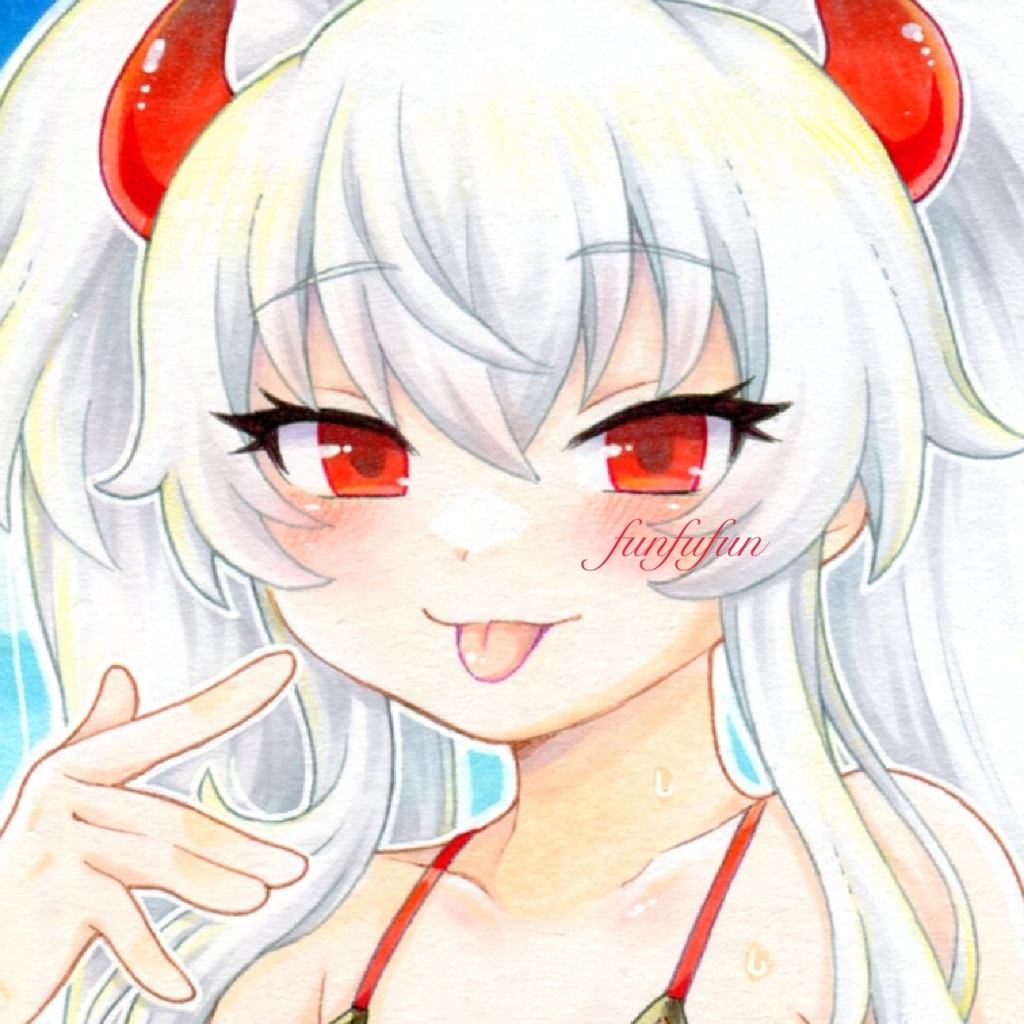 手描きイラスト ボンバーガール QMA グリムアロエ