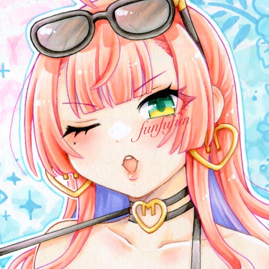 手描きイラスト ダイア 女豹水着