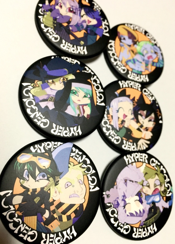 ハイパーゲンゴロンハロウィン缶バッジ