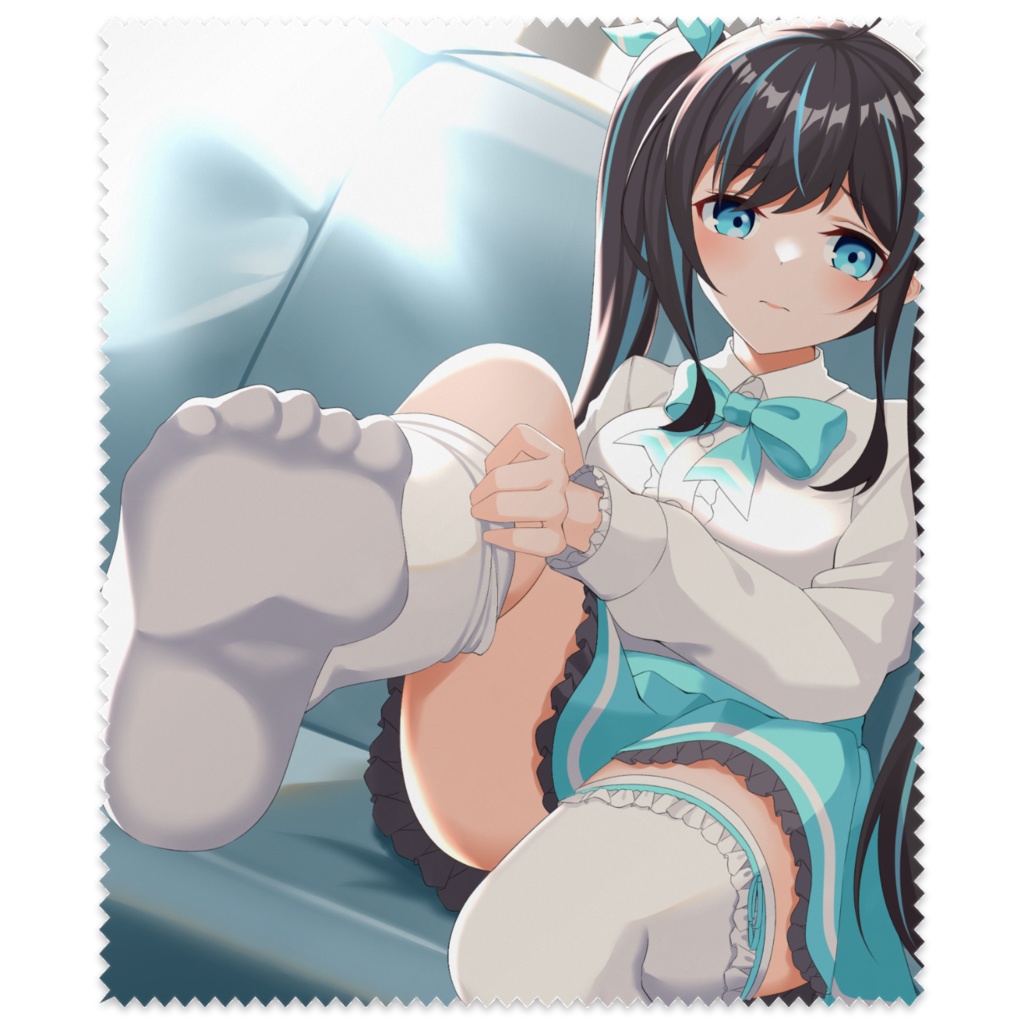 陽菜の足でふきふき！