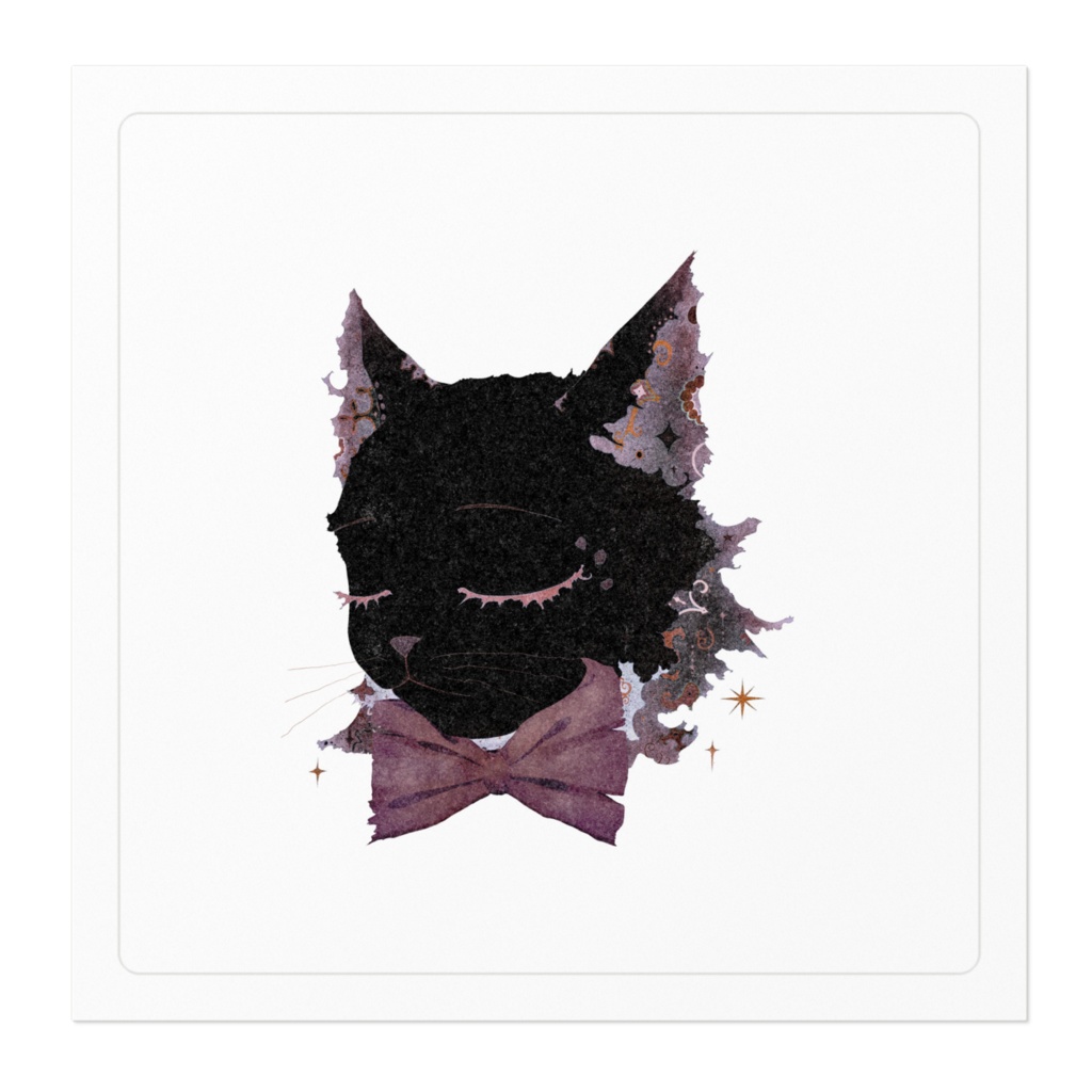 黒猫ステッカー