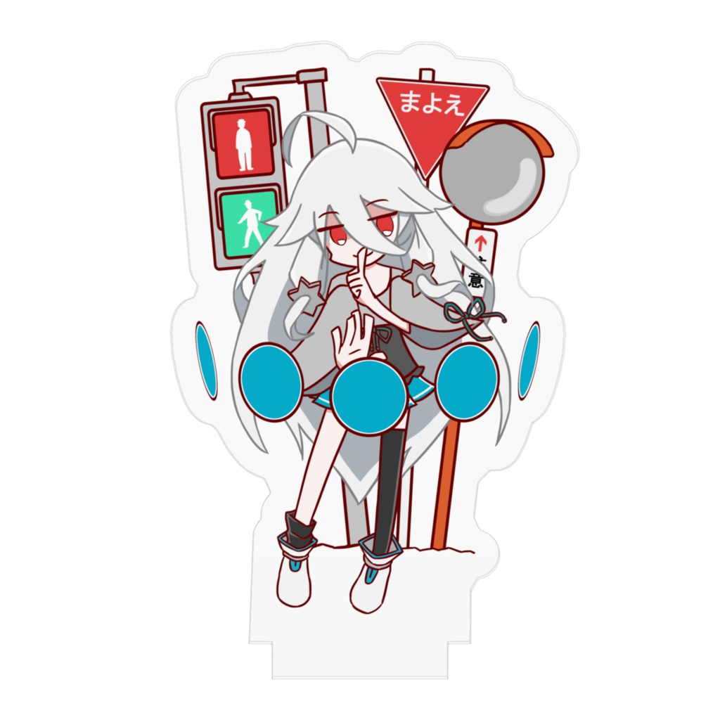 三歩未知_ぷよぷよ風イラストver@アクリルフィギュア(50x50mm)