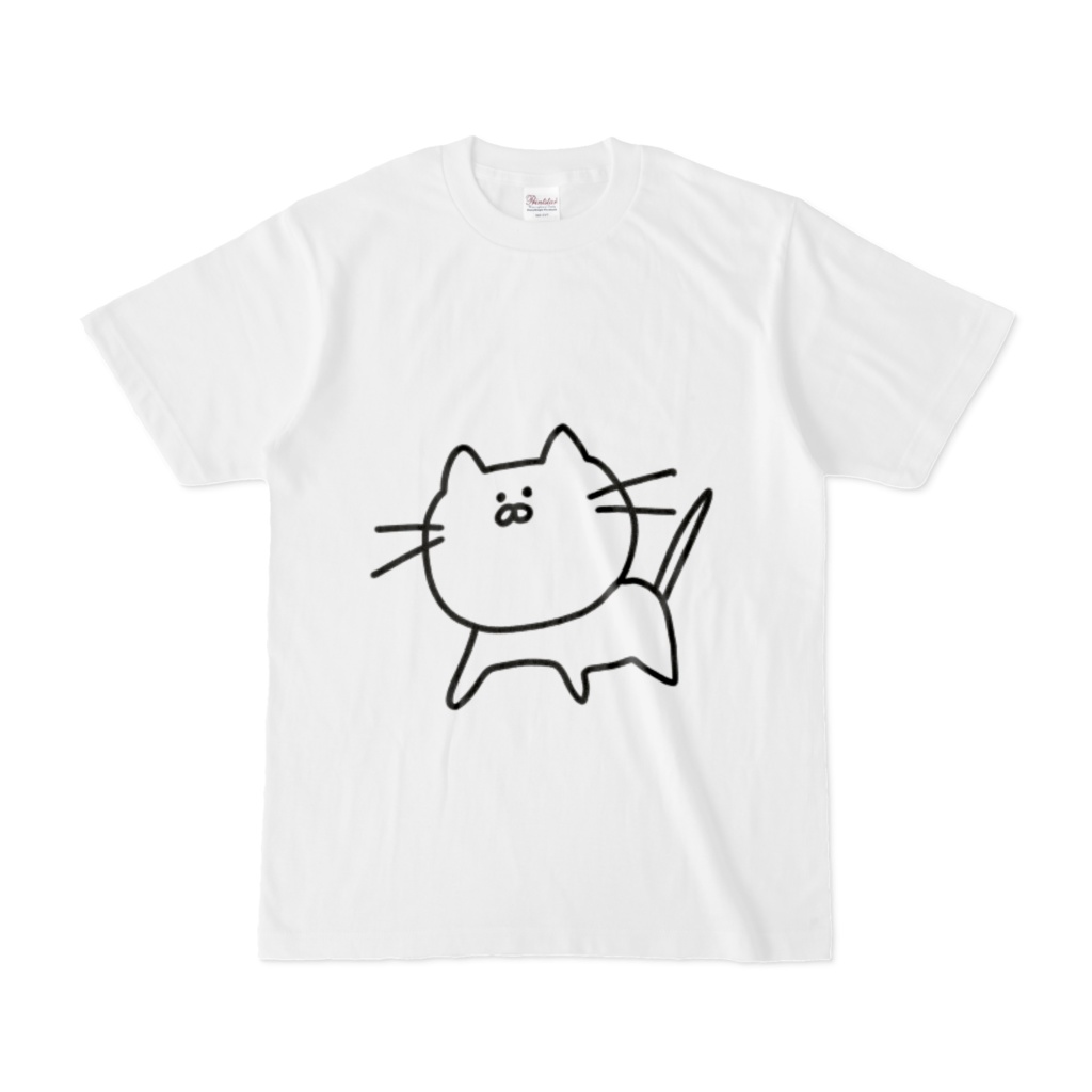 お揃い猫Tシャツ(半袖.白)
