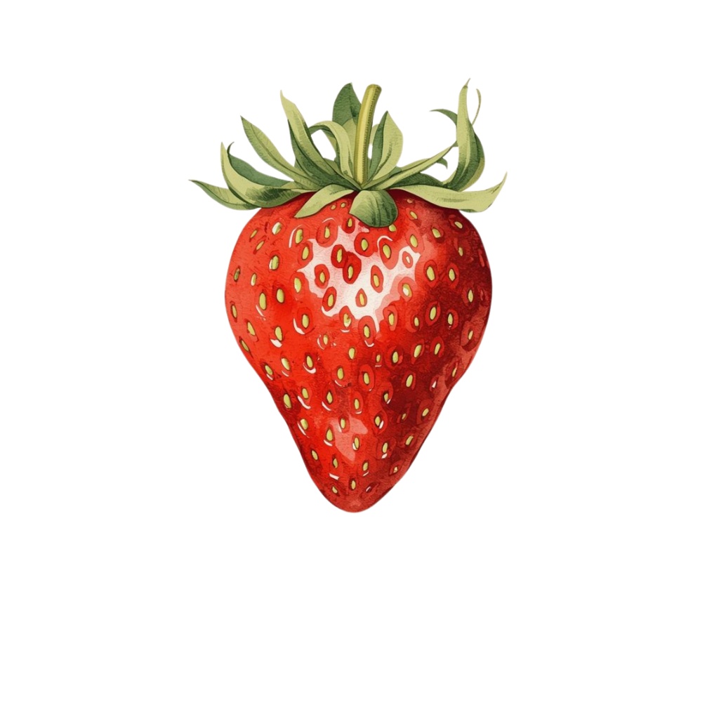 【古い図鑑風シリーズ】水彩フルーツクリップアート10点セット(PNG背景)