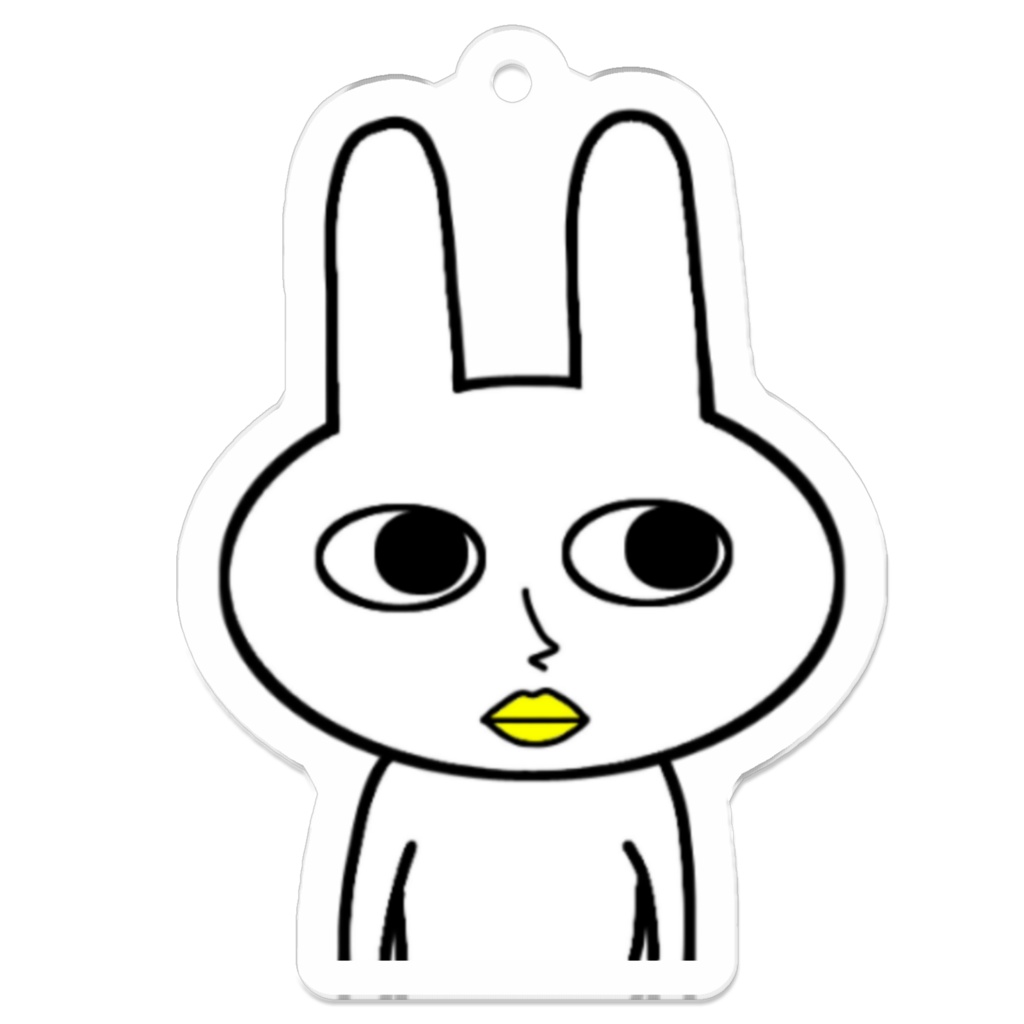 うさぎのアクリルキーホルダー