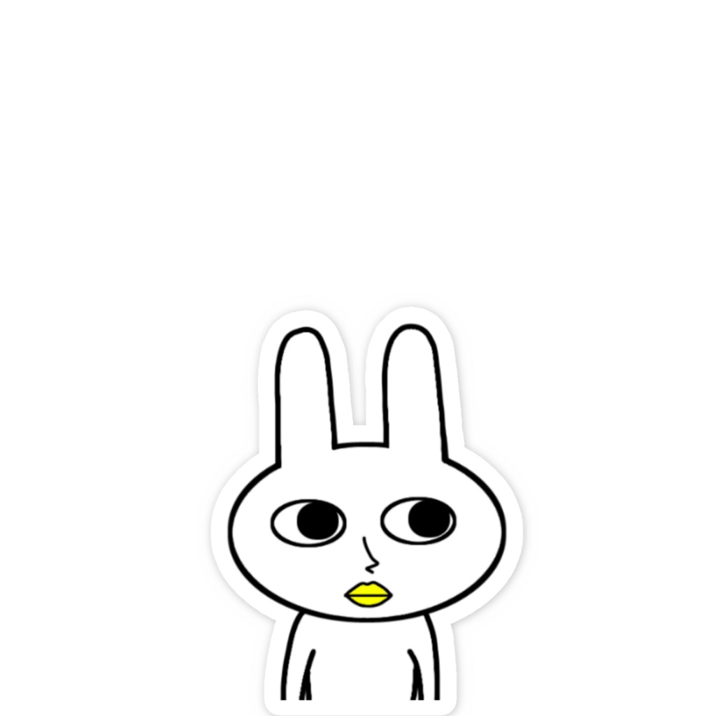 うさぎのステッカー