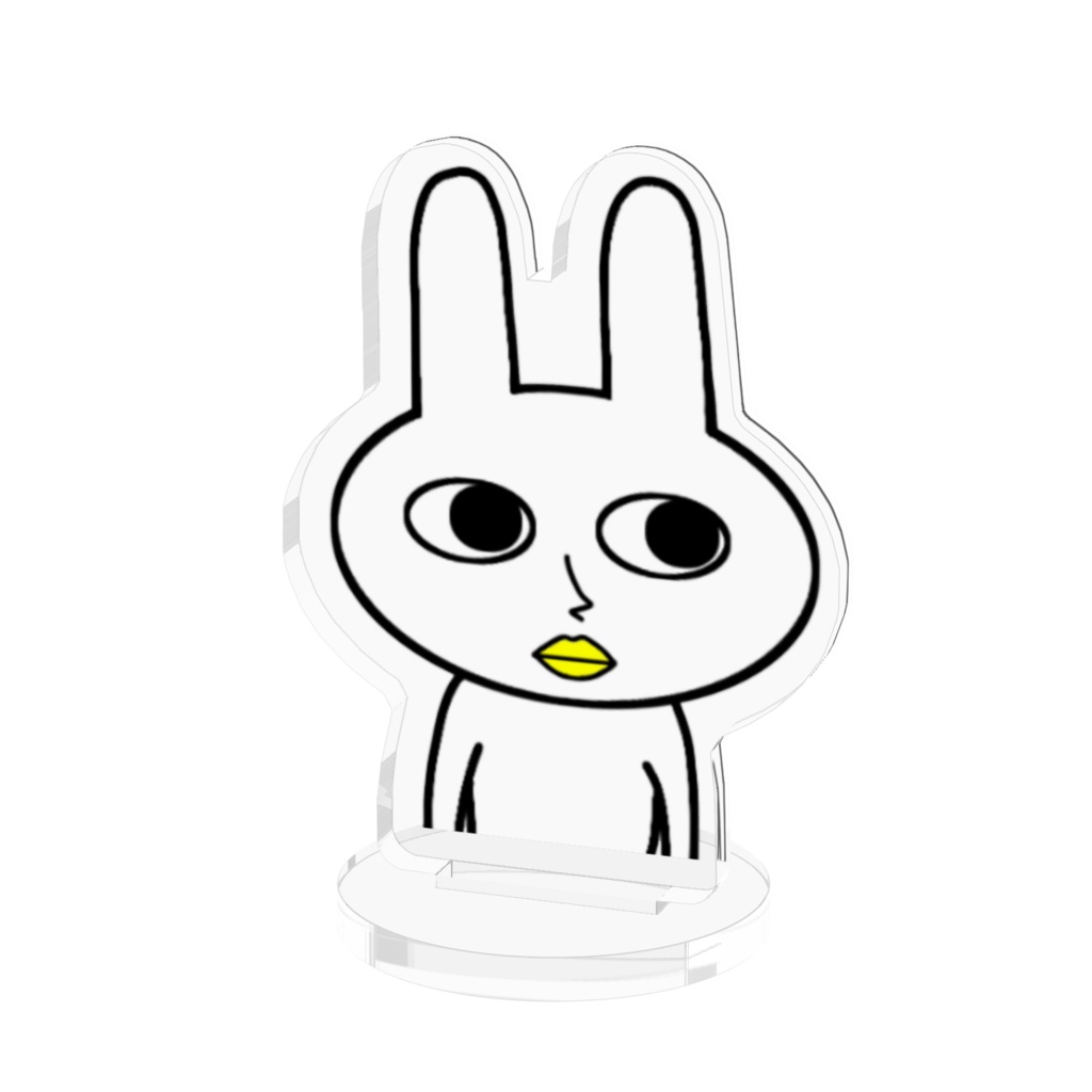 うさぎのアクリルフィギュア