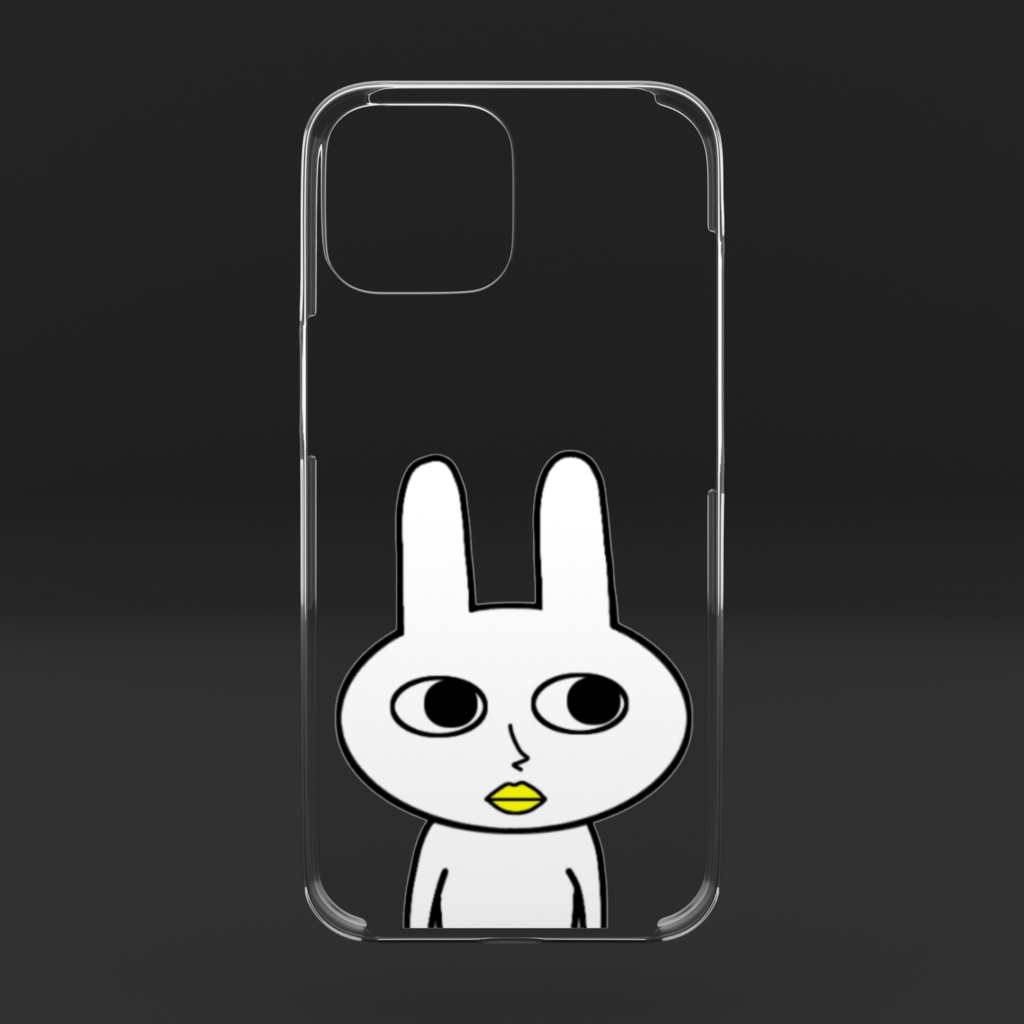 うさぎのスマホケース(クリア)