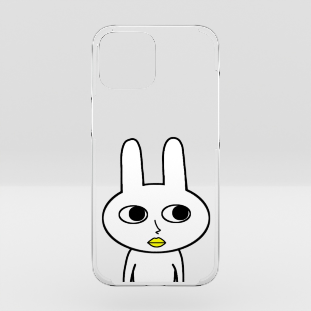 うさぎのスマホケース(クリア)