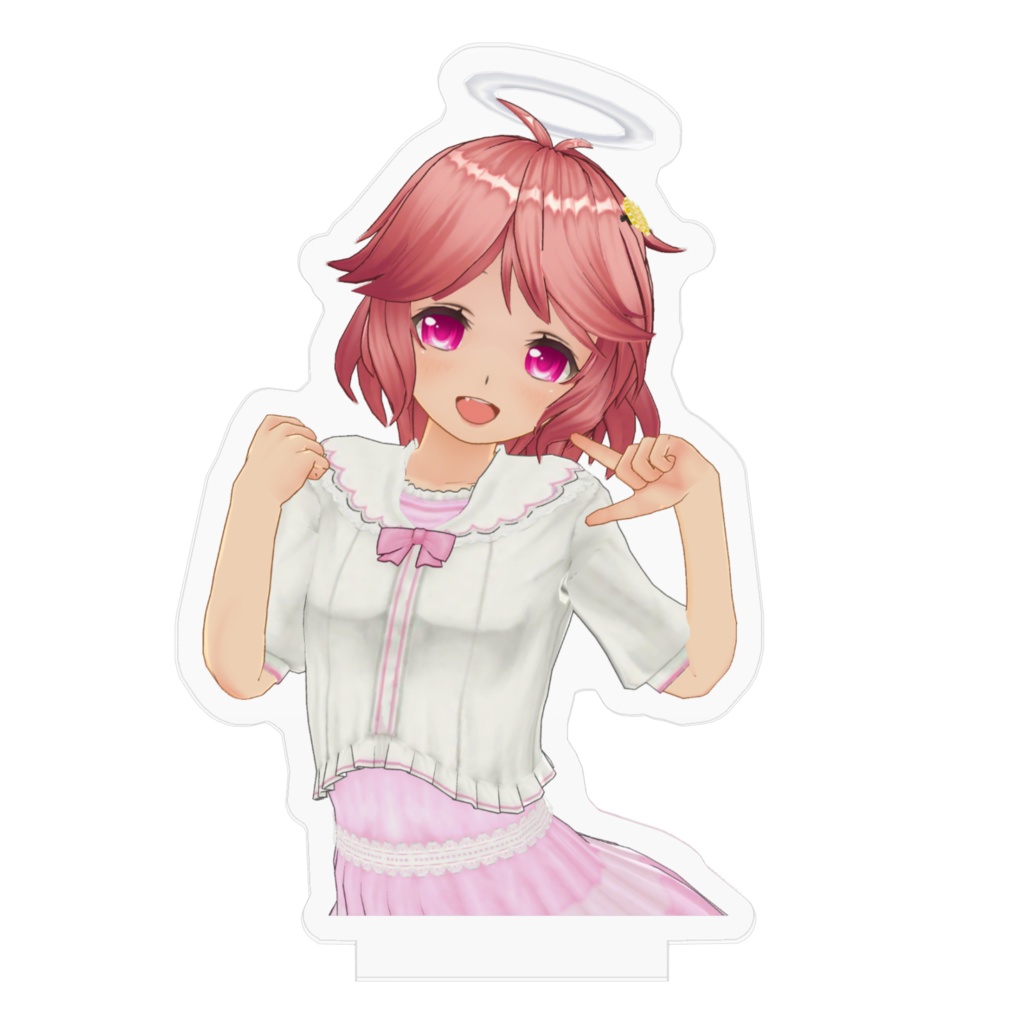 【テコのスマホ相談室】桃テコ♡アクリルフィギュア【受注生産】