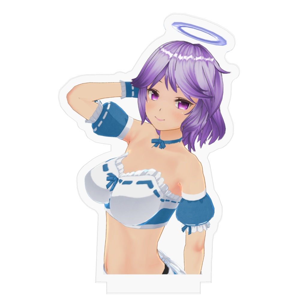 【テコのスマホ相談室】紫テコ♡アクリルフィギュア【受注生産】