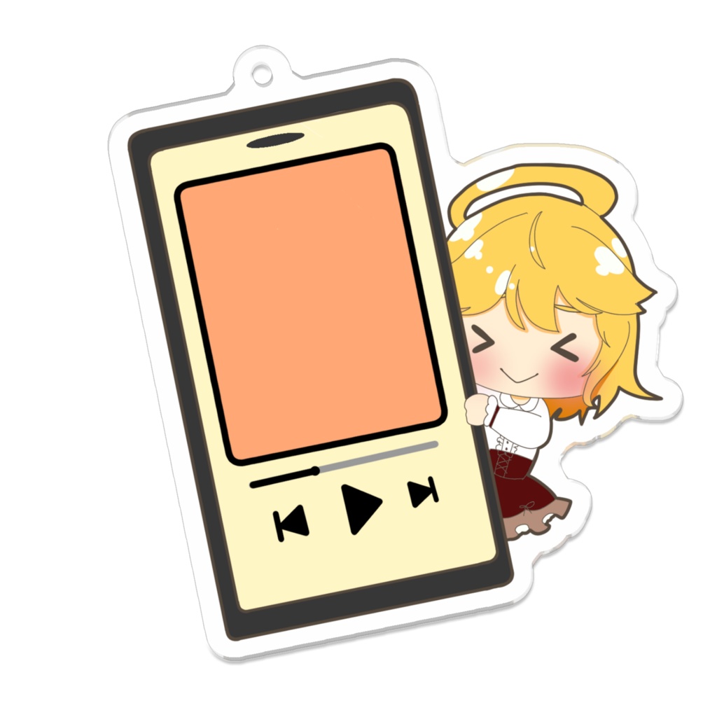 【テコのスマホ相談室】テコとスマホ♡アクリルキーホルダー【受注生産】