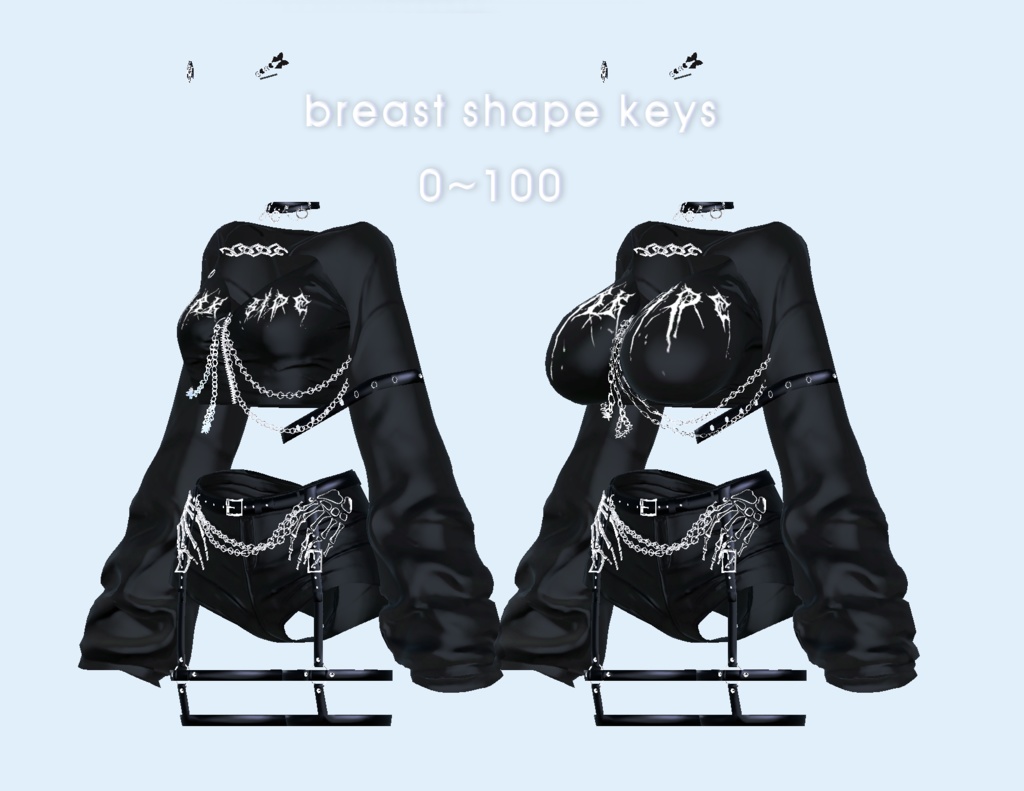 skull punk wear for maya