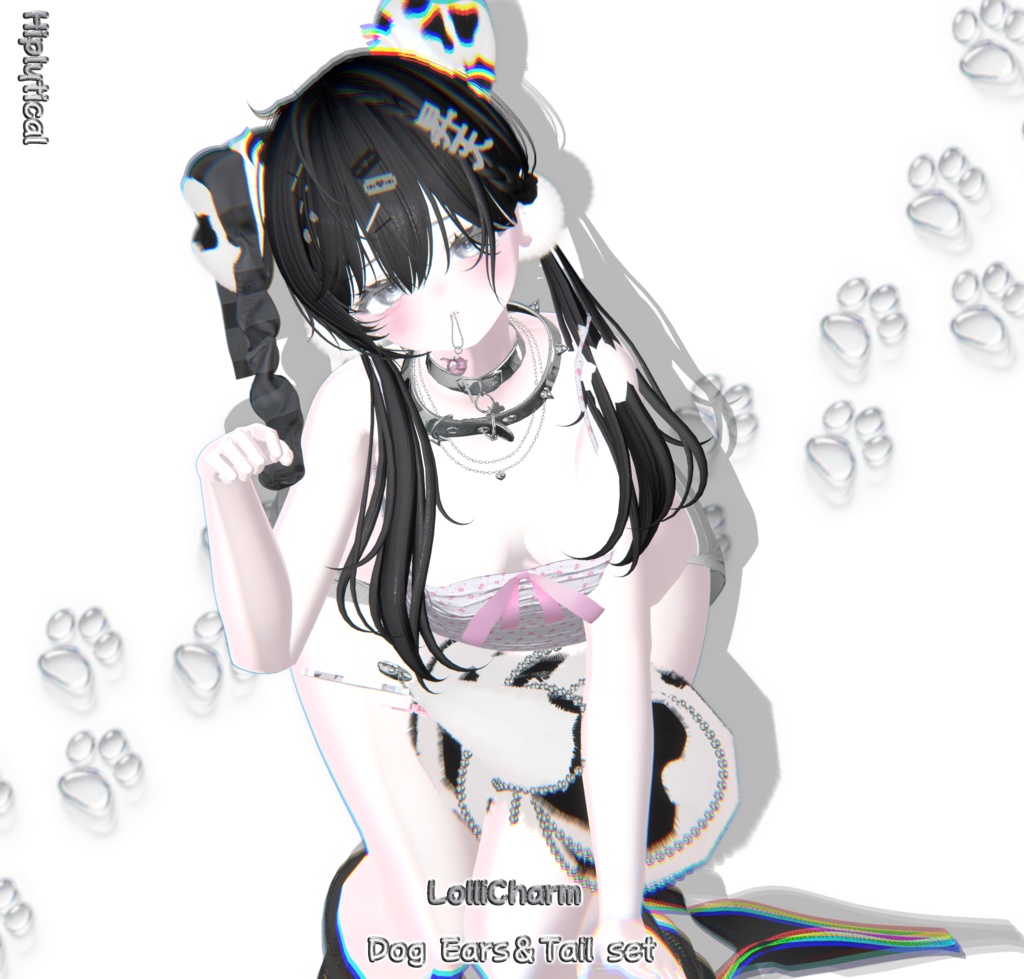 LolliCharm Dog Ears&Tail set