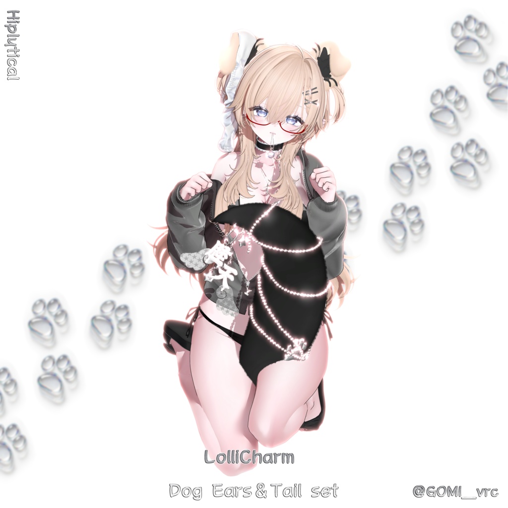 LolliCharm Dog Ears&Tail set
