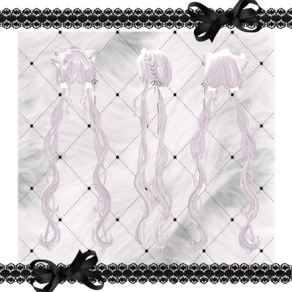 Mewisse long twin tail hair