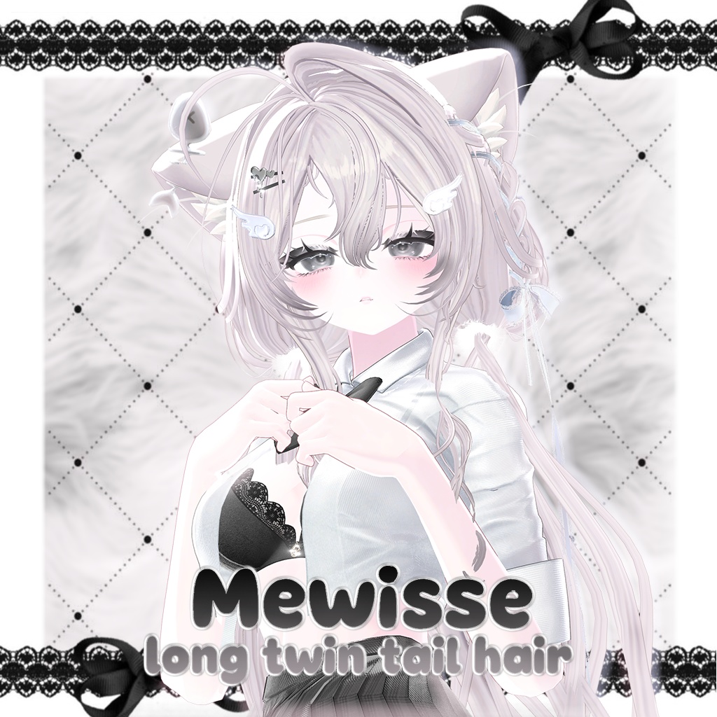 Mewisse long twin tail hair