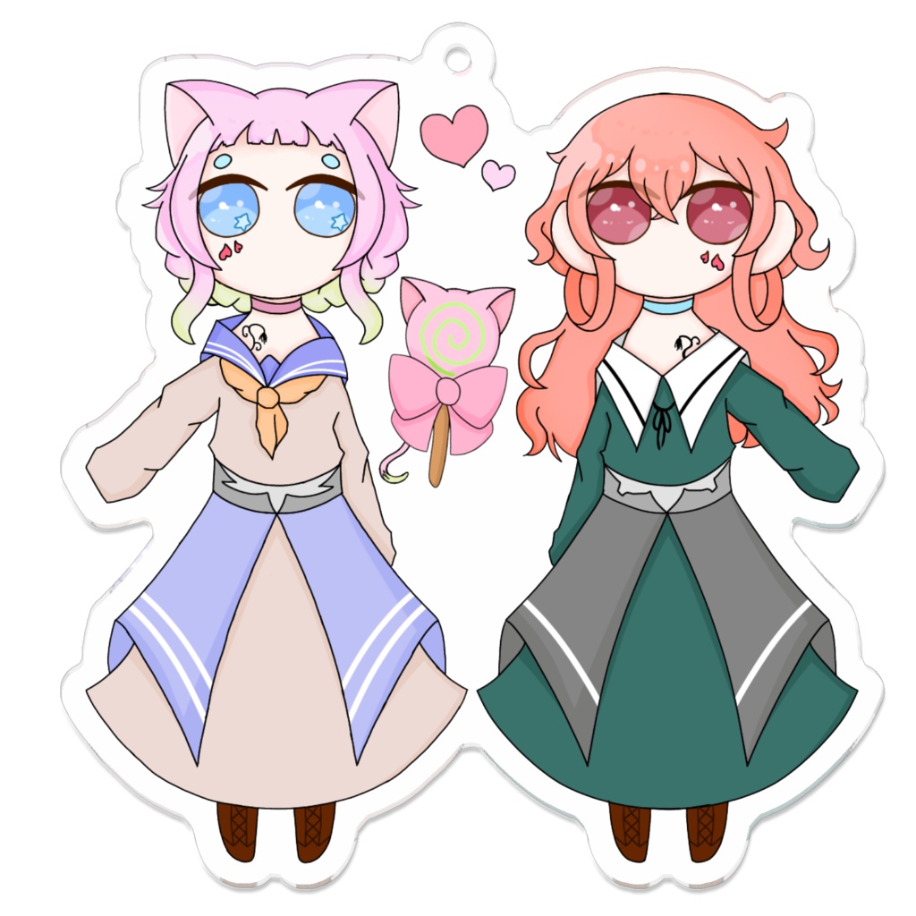 🐈🍭🎀制服ドレスアレンジアクキー