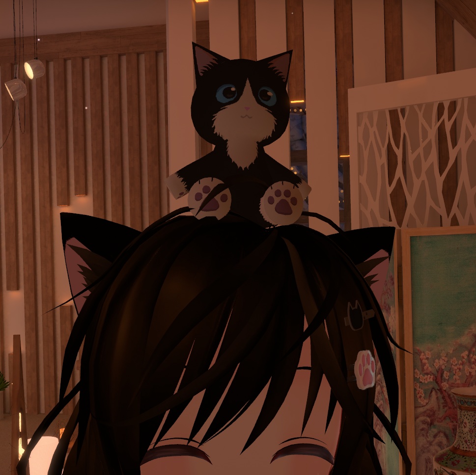 【無料】猫のぬいぐるみ VRChat 置物 小物