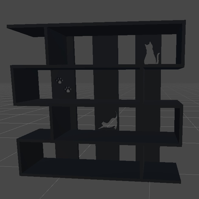 猫の棚 収納 家具 VRChat想定