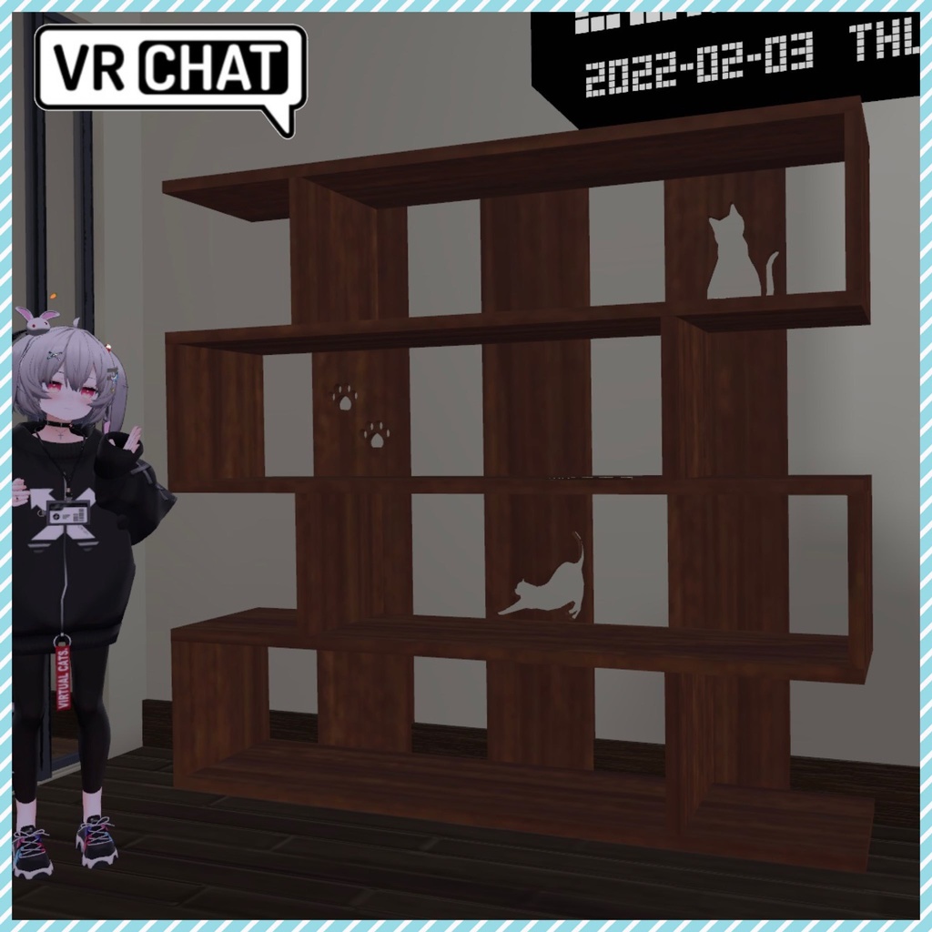 猫の棚 収納 家具 VRChat想定