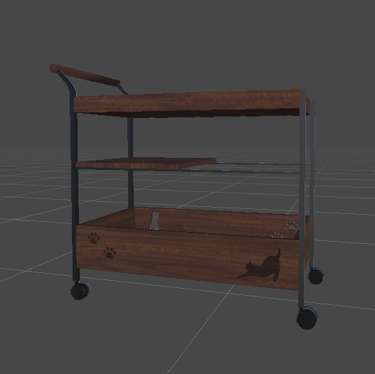 キッチン周りにある棚 収納 ラック 家具 VRChat想定