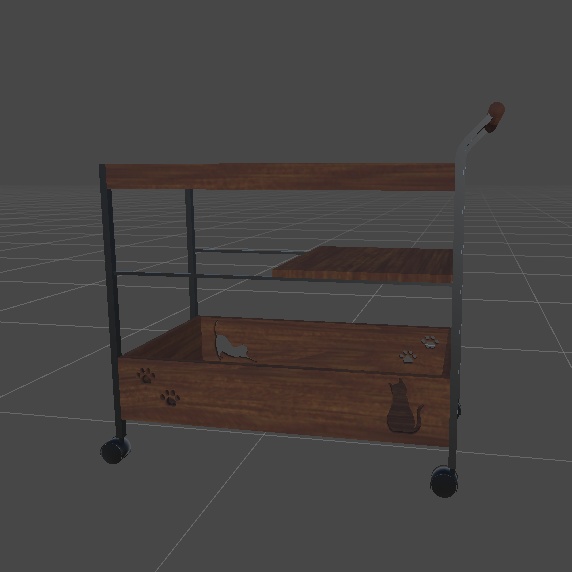 キッチン周りにある棚 収納 ラック 家具 VRChat想定